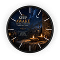 Keep Awake Wall Clock | Mark 13:37 Christian Nightscape Clock | Inspirational Faith Decor