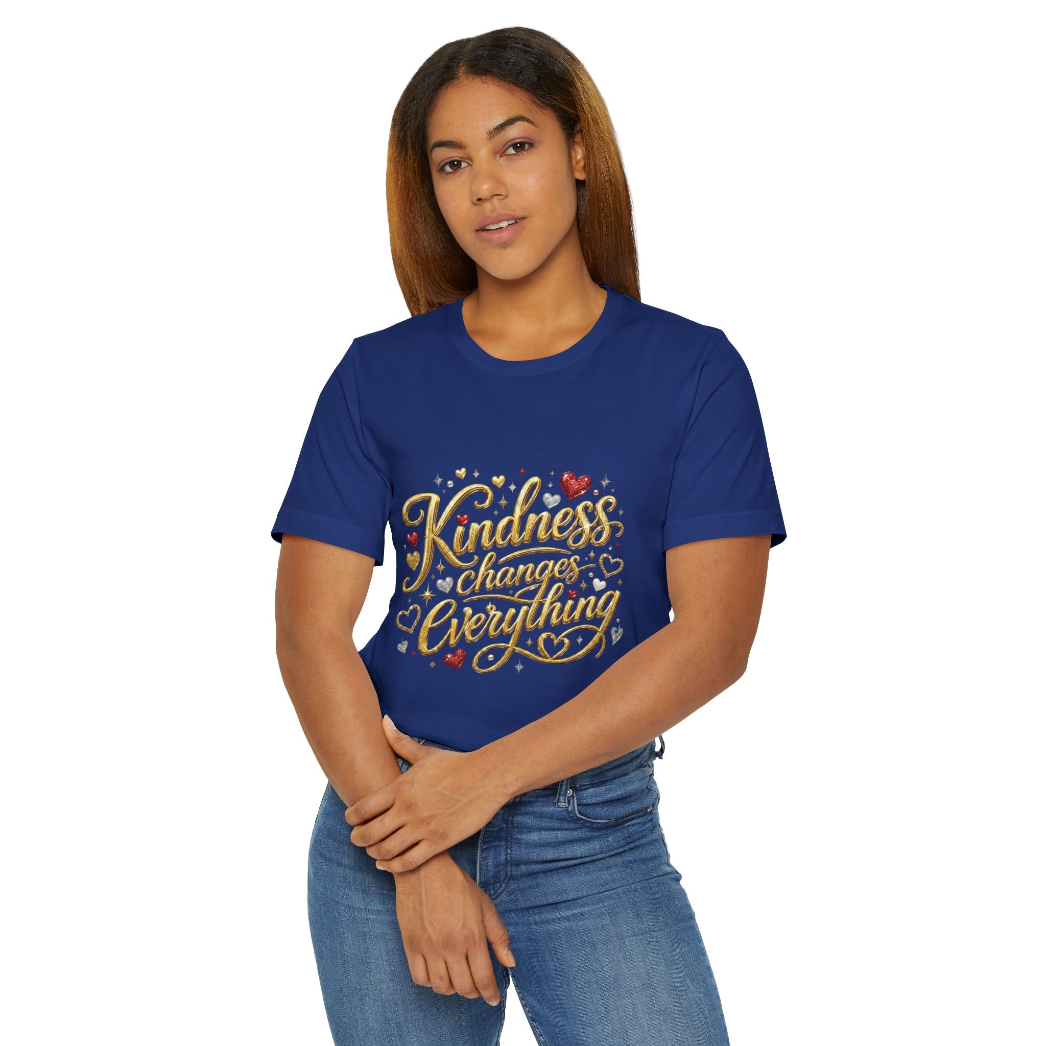 Kindness Changes Everything T-Shirt | Inspirational Script Graphic Tee | Soft Everyday Kindness Shirt