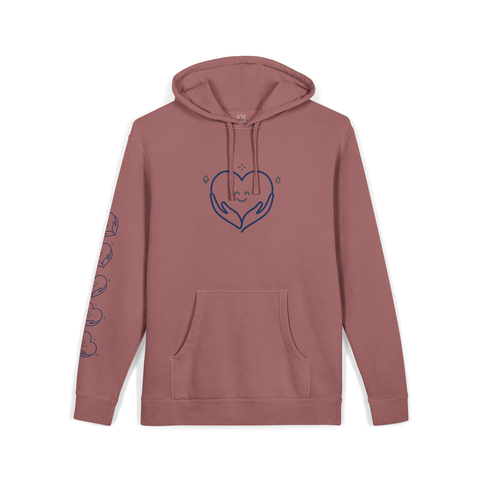 Kindness Changes Everything Hoodie – Heart Graphic Pigment-Dyed Sweatshirt