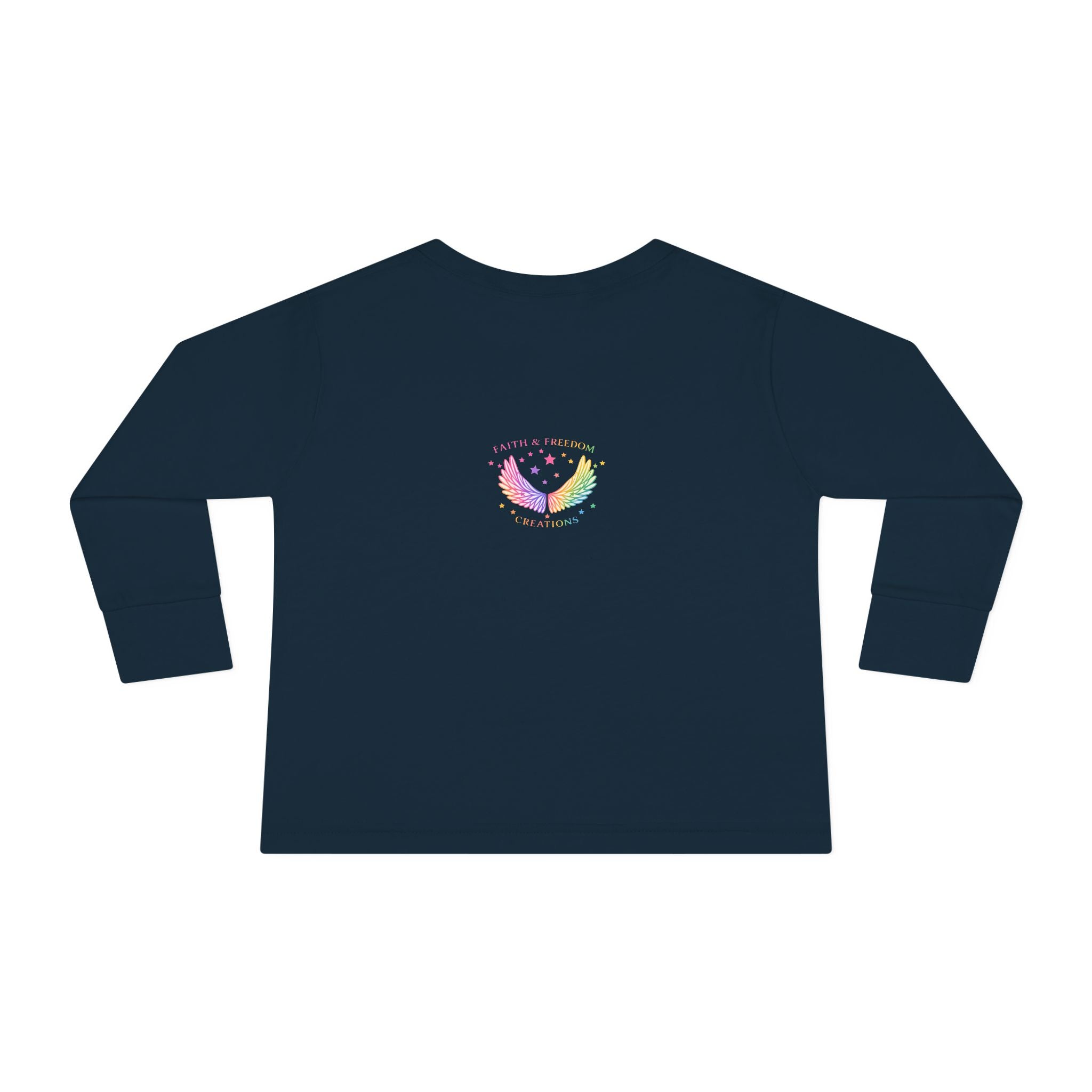 Baby Moon & Owl Toddler Long Sleeve Tee – Pastel Sleepy Moon Nursery Shirt | Cozy Toddler Pajama Style Tee
