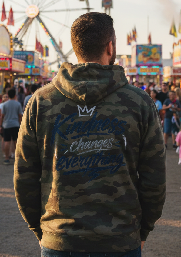 Kindness Changes Everything Hoodie – Heart Hands Graphic Inspirational Pullover