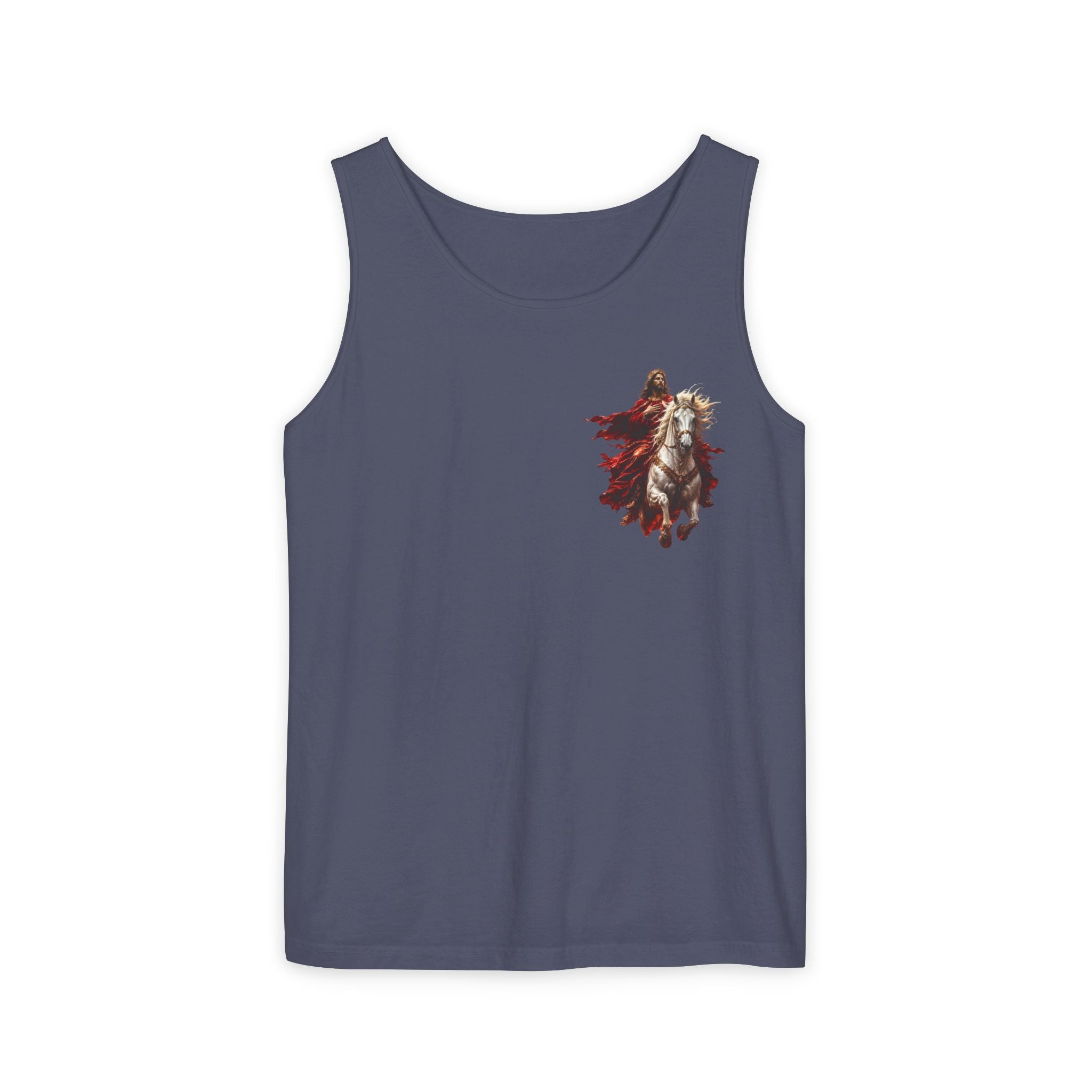 Jesus Second Coming Tank Top | Jesus on White Horse Christian Tank | Inspirational Faith Apparel