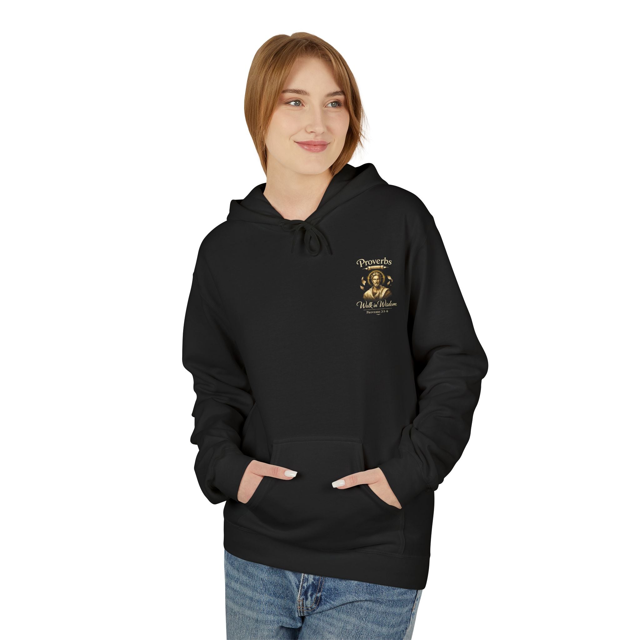 Proverbs “Trust in the Lord” Hoodie – Christian Scripture Pullover | Proverbs 3:5 Faith Sweatshirt