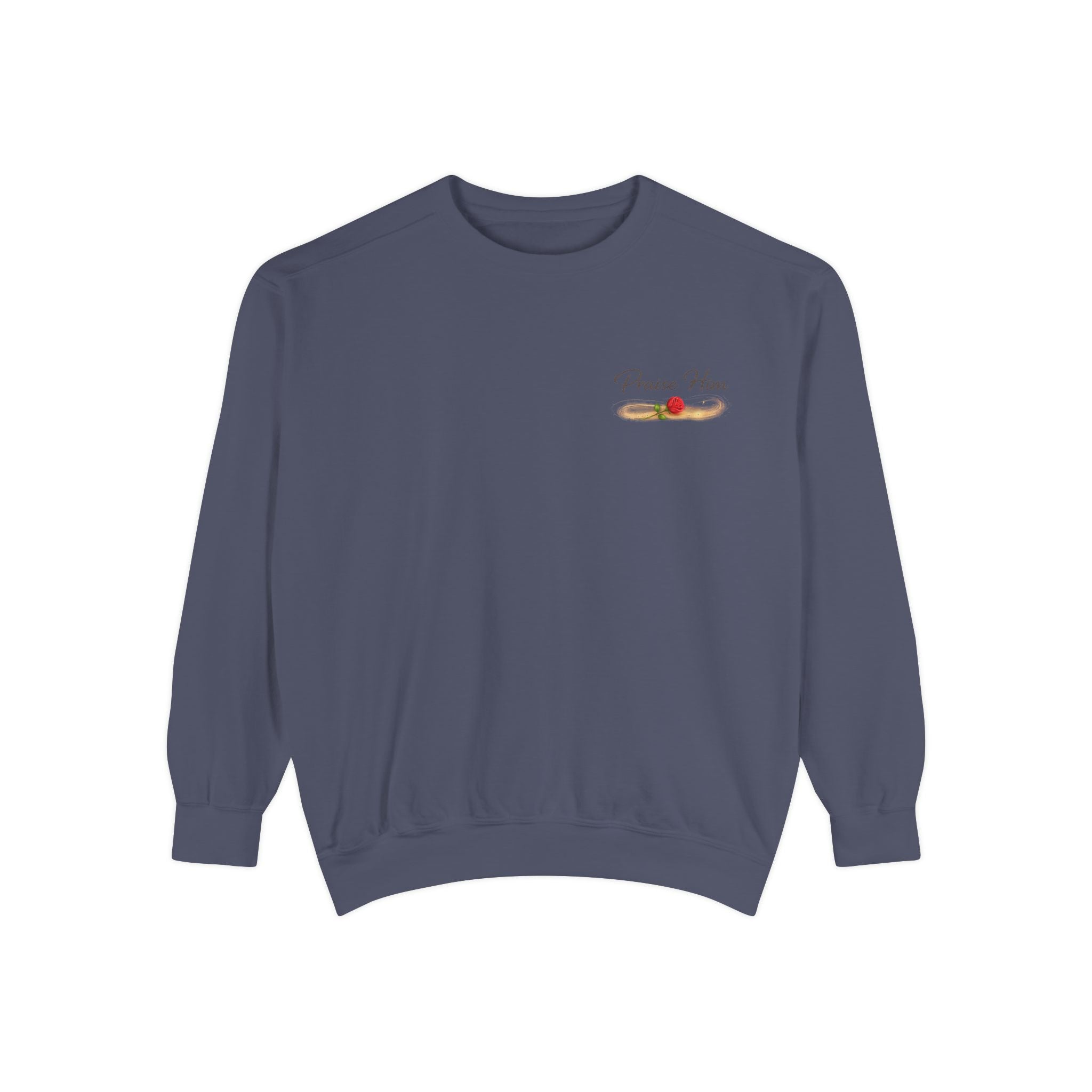 Psalm 34:1 Crewneck Sweatshirt | Inspirational Christian Graphic Sweatshirt | Faith Apparel