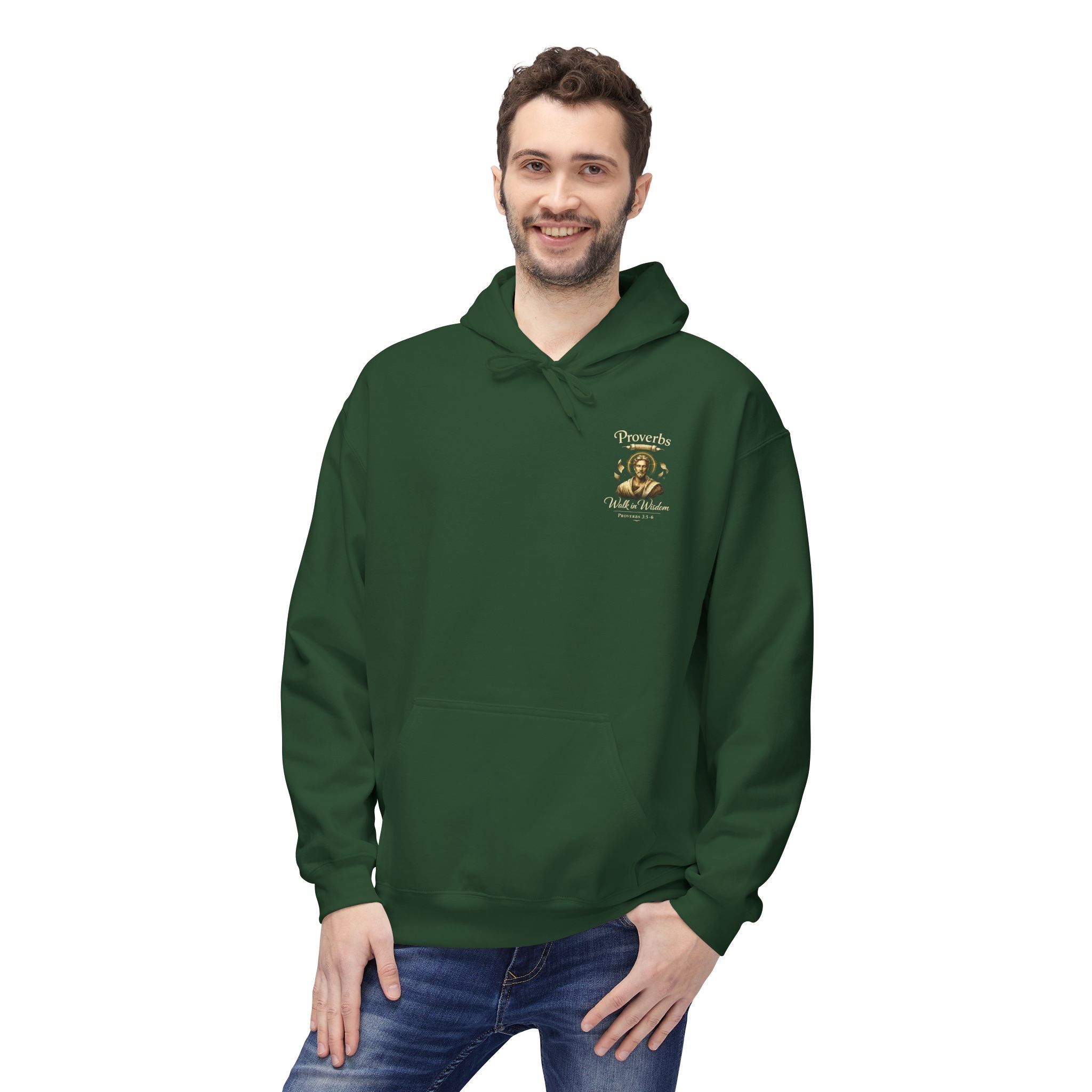 Proverbs “Trust in the Lord” Hoodie – Christian Scripture Pullover | Proverbs 3:5 Faith Sweatshirt