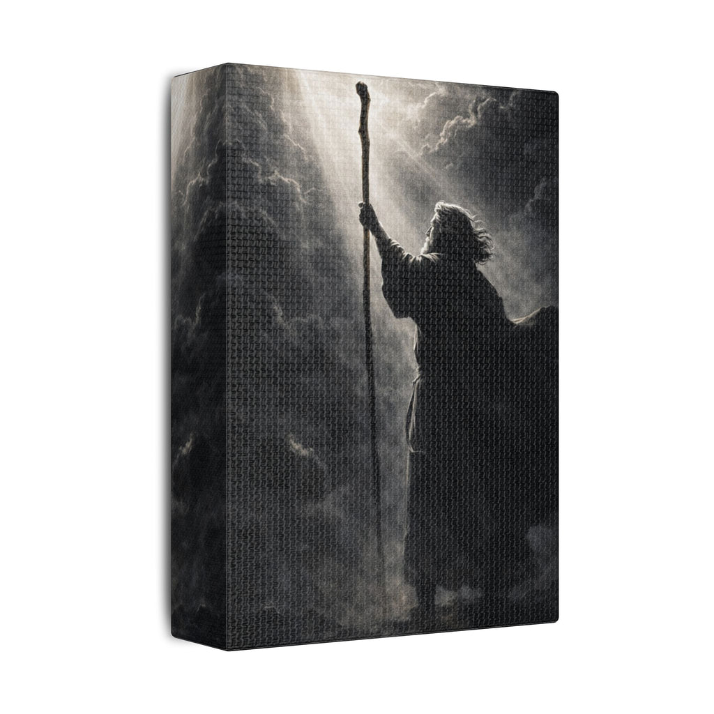 Moses Canvas — Monochrome Biblical Wall Art
