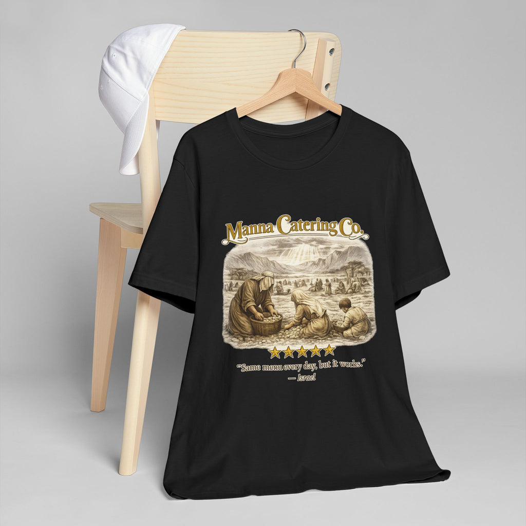 “Same Menu Every Day, But It Works” – Vintage Graphic T-Shirt| Five-Star Faith Series