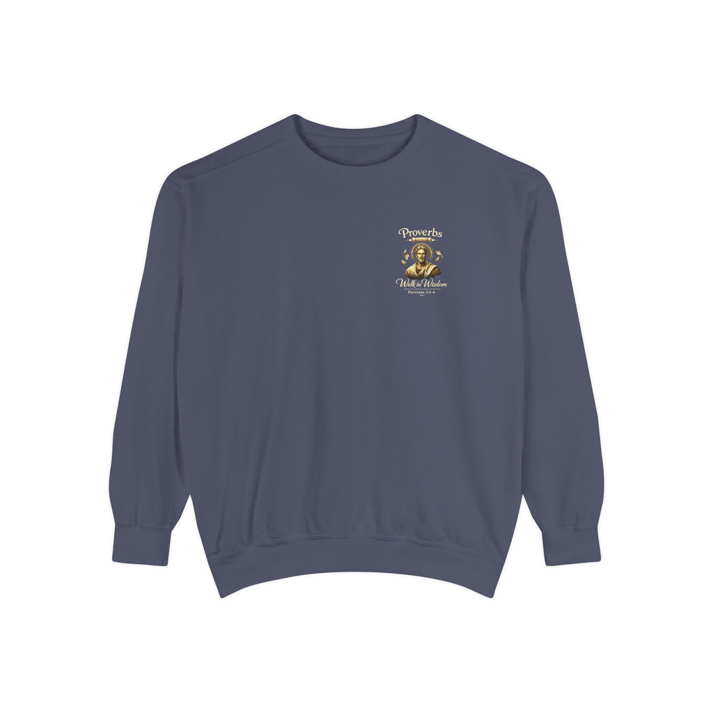 Proverbs Scripture Sweatshirt | Biblical Quote Christian Pullover | Inspirational Faith Crewneck
