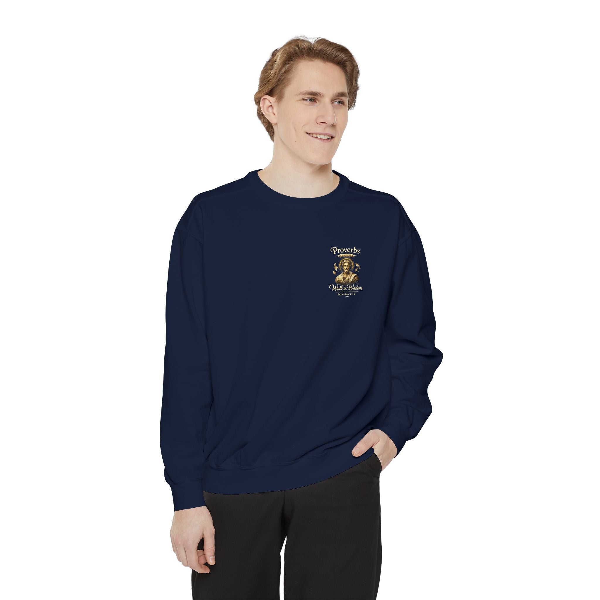 Proverbs Scripture Sweatshirt | Biblical Quote Christian Pullover | Inspirational Faith Crewneck