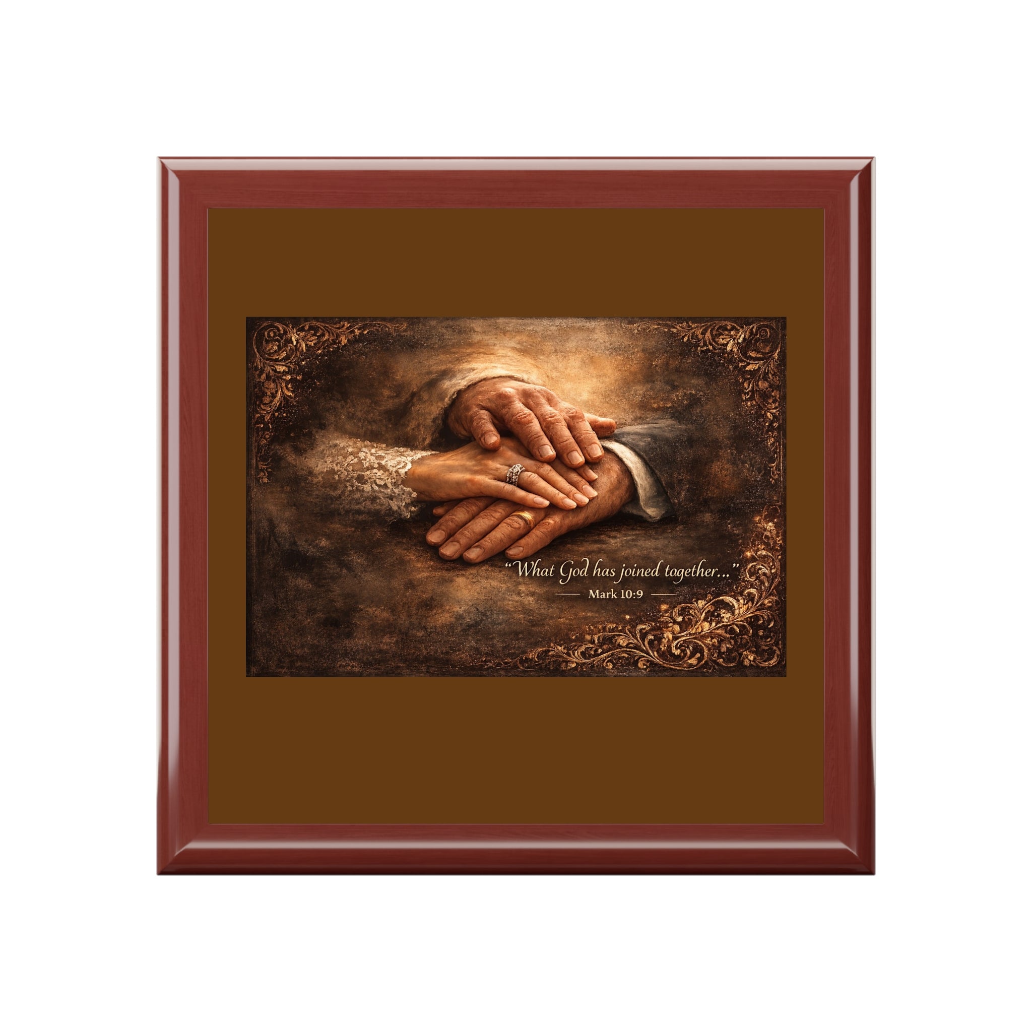 Jewelry Box — "What God Has Joined Together" Wedding Keepsake Box