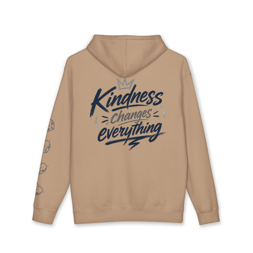 Kindness Changes Everything Hoodie – Heart Hands Graphic Inspirational Pullover