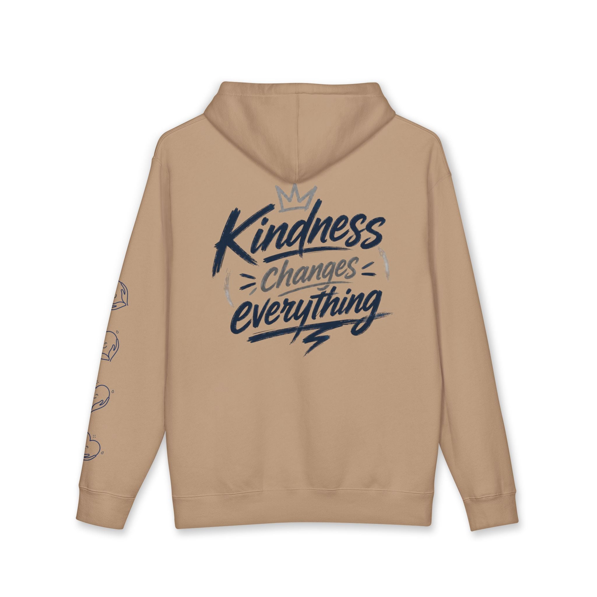 Kindness Changes Everything Hoodie – Heart Hands Graphic Inspirational Pullover