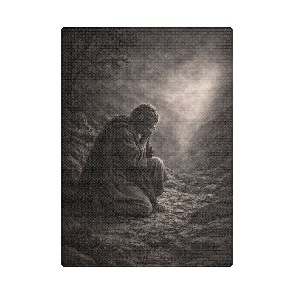 Elijah Prays Canvas — Biblical Wall Art | Christian Scripture Canvas