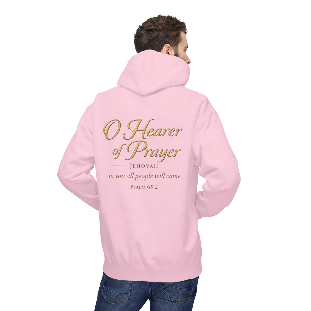 Prayer Hoodie – “O Hearer of Prayer” Psalm 65:2 Christian Pullover | Faith & Freedom Creations