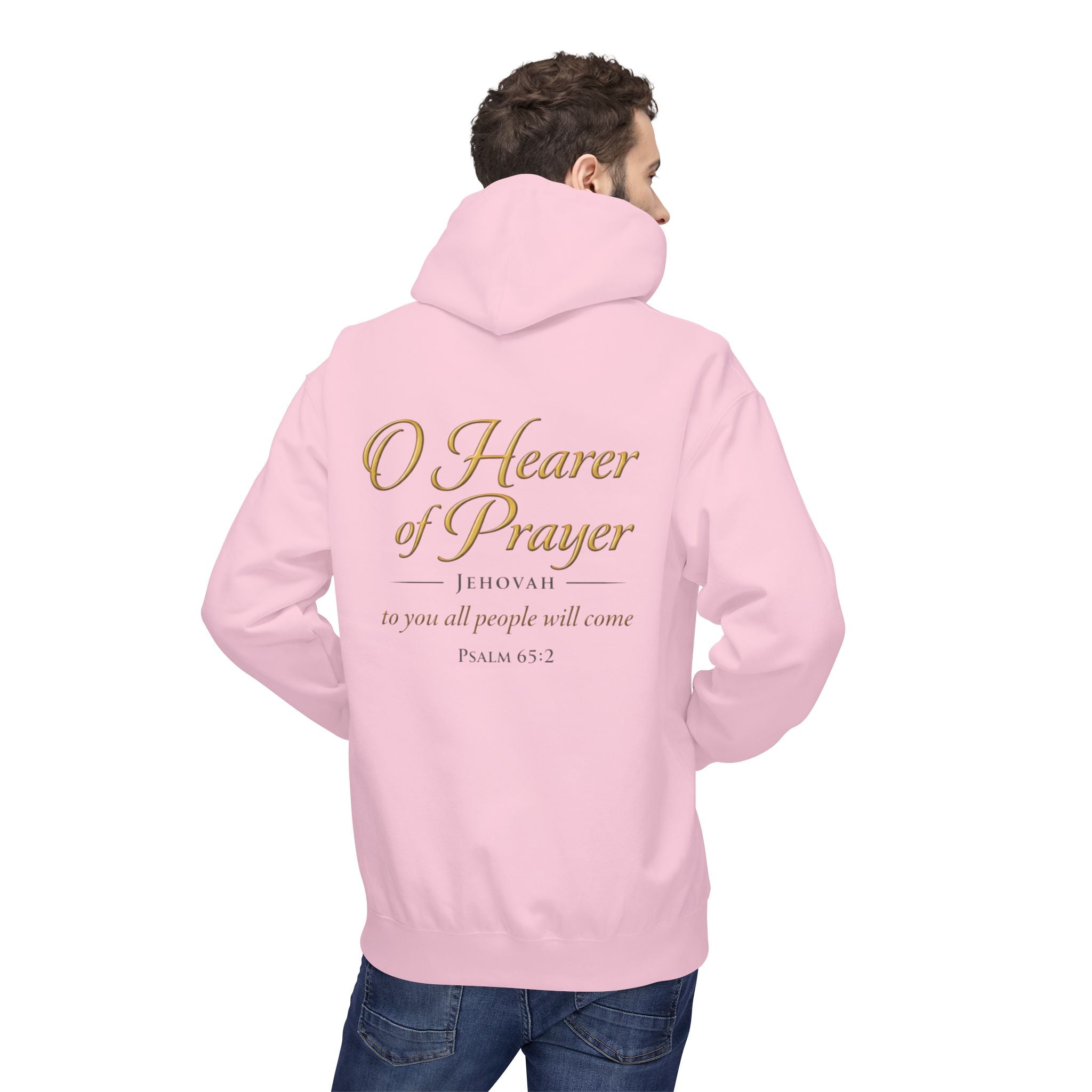 Prayer Hoodie – “O Hearer of Prayer” Psalm 65:2 Christian Pullover | Faith & Freedom Creations