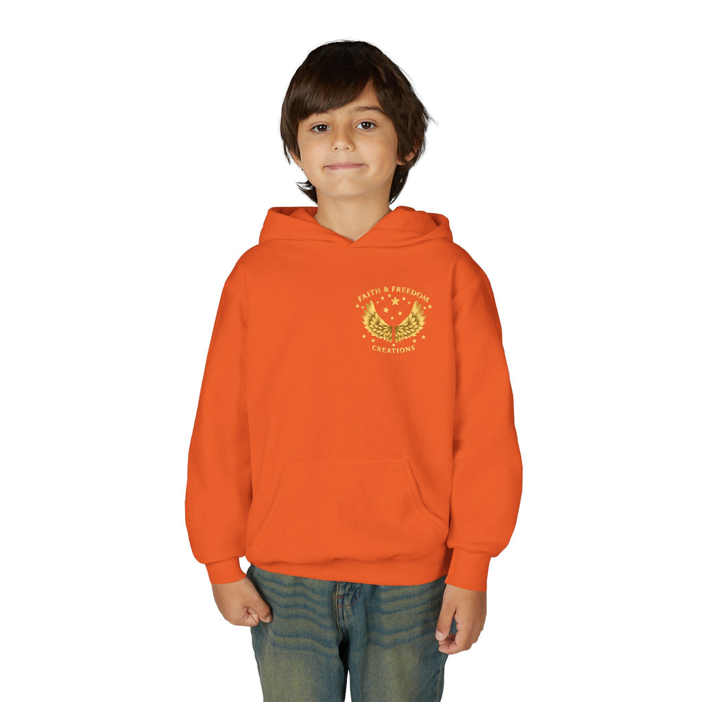 Youth “Be Kind to One Another” Hoodie – Cute Bunny Night Sky Scripture Sweatshirt