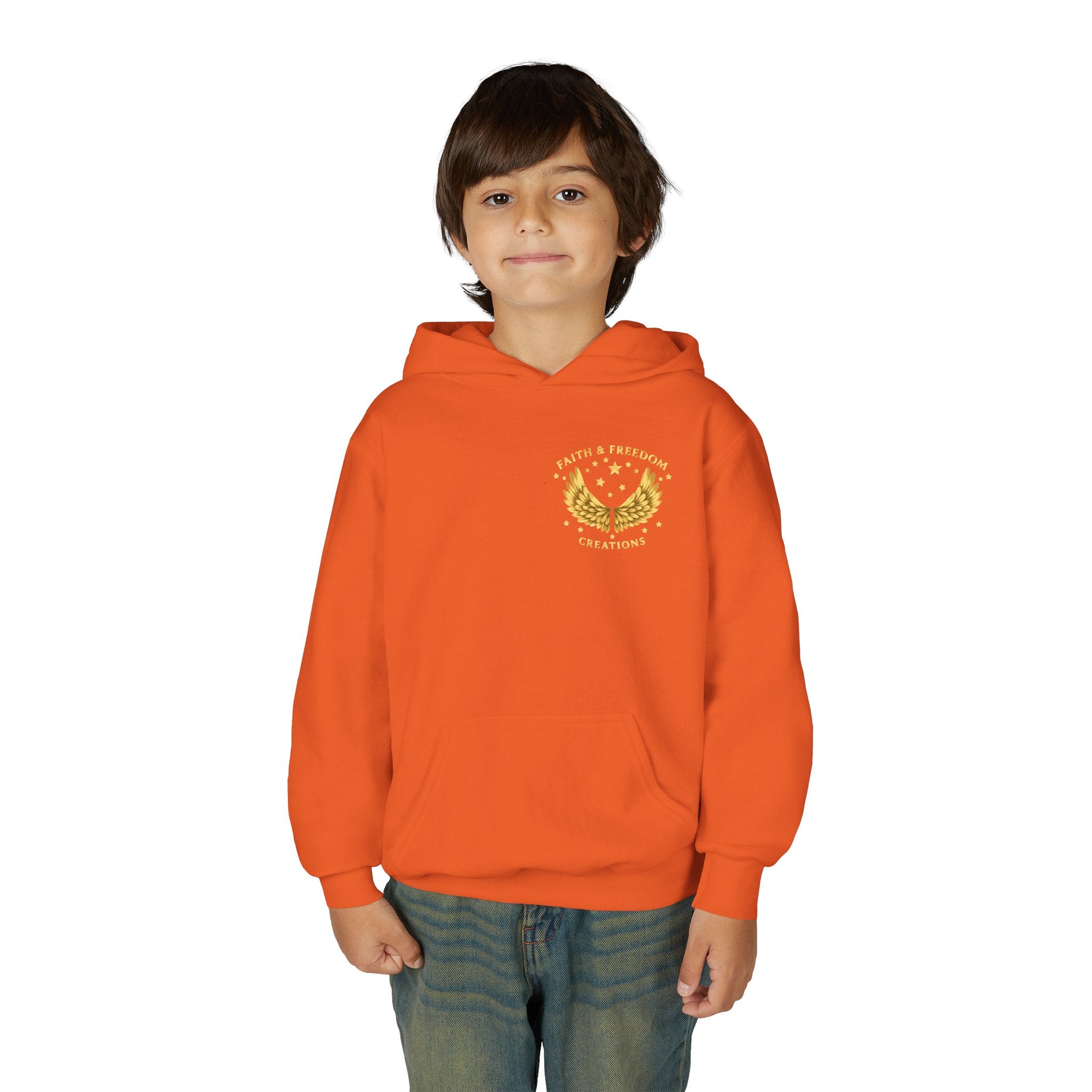 Youth “Be Kind to One Another” Hoodie – Cute Bunny Night Sky Scripture Sweatshirt