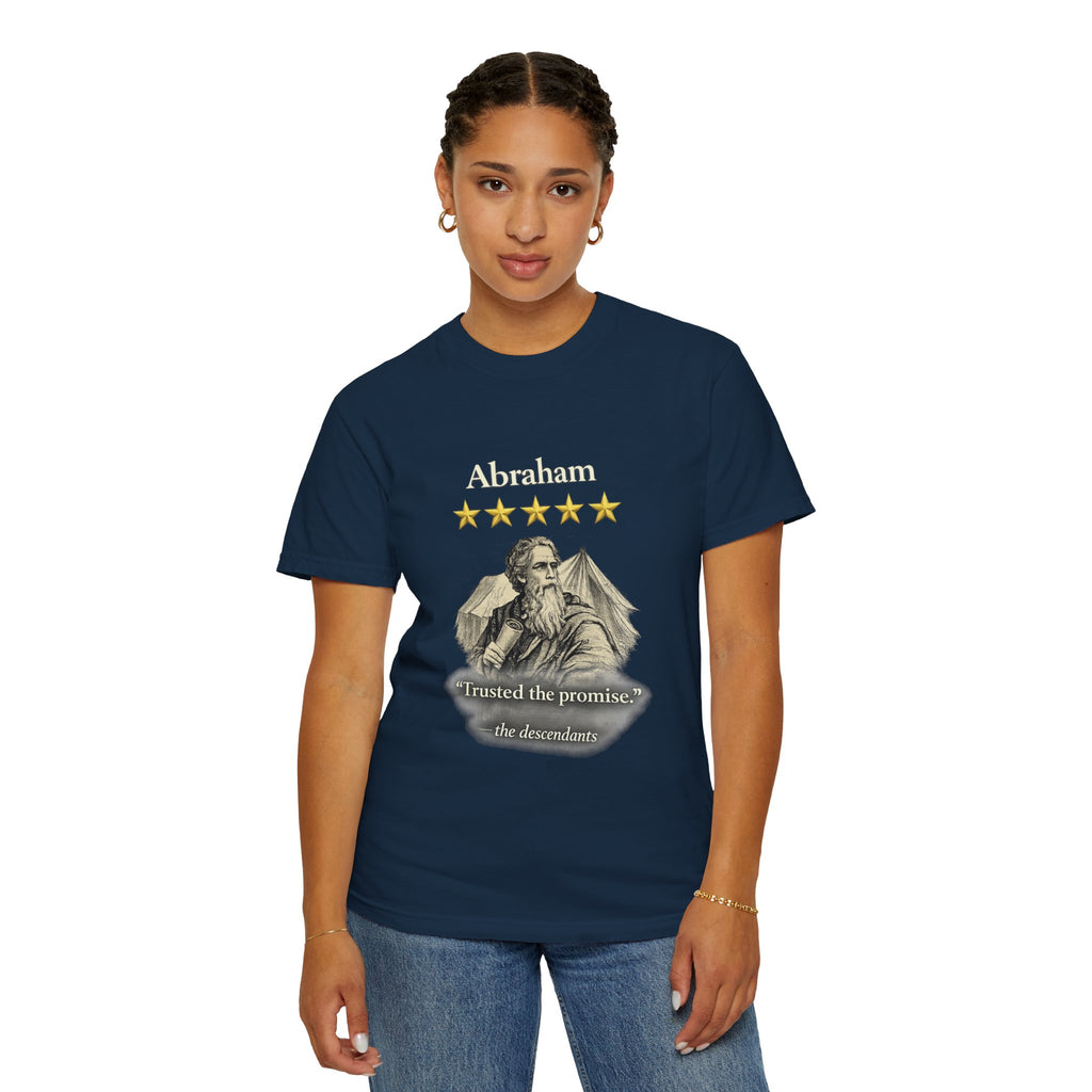 Abraham – Vintage T-Shirt | “I Trusted the Promise” Graphic – Five-Star Faith Series