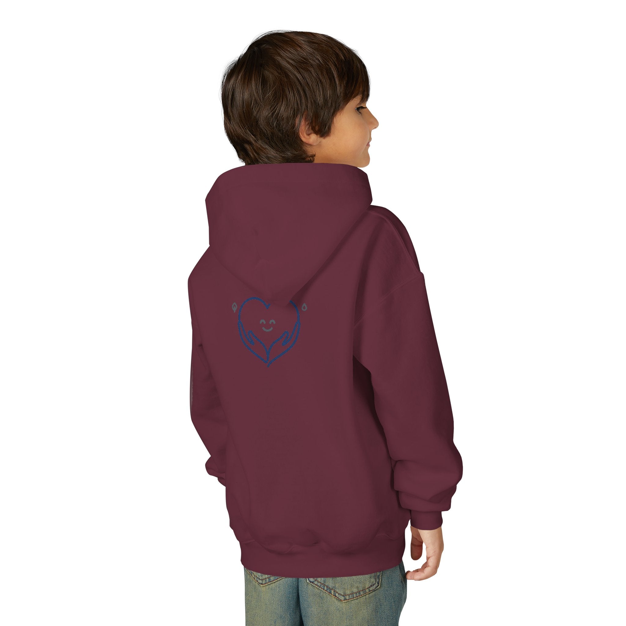 Youth Hoodie – “Kindness Changes Everything” Inspirational Kids Pullover