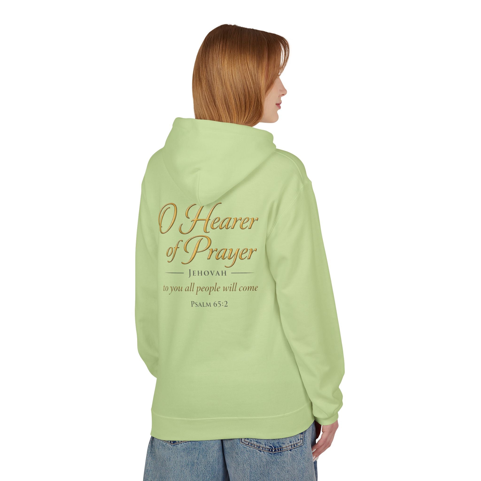 Prayer Hoodie – “O Hearer of Prayer” Psalm 65:2 Christian Pullover | Faith & Freedom Creations