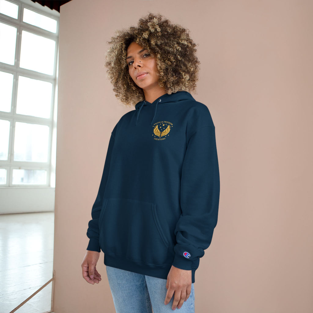 Abraham – Champion Hoodie | “I Trusted the Promise” Vintage Graphic – Five-Star Faith Series