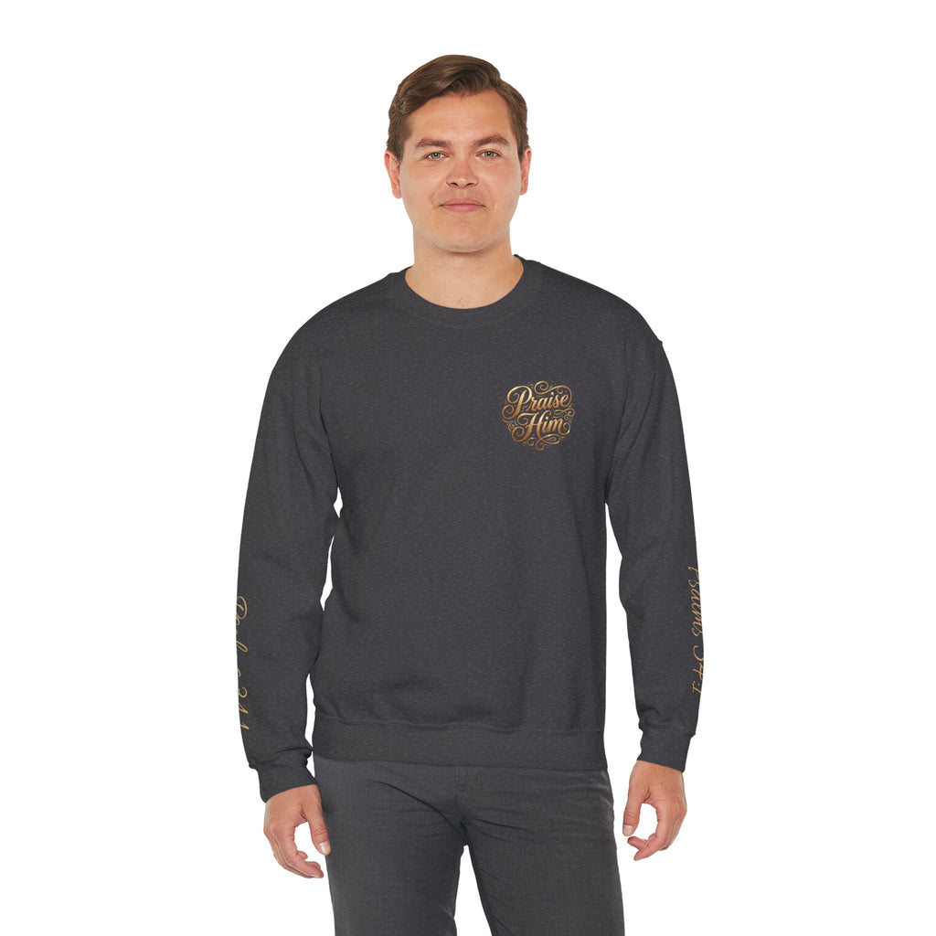 Praise Psalm 150 Sweatshirt | Christian Faith Crewneck Pullover | Inspirational Worship Apparel