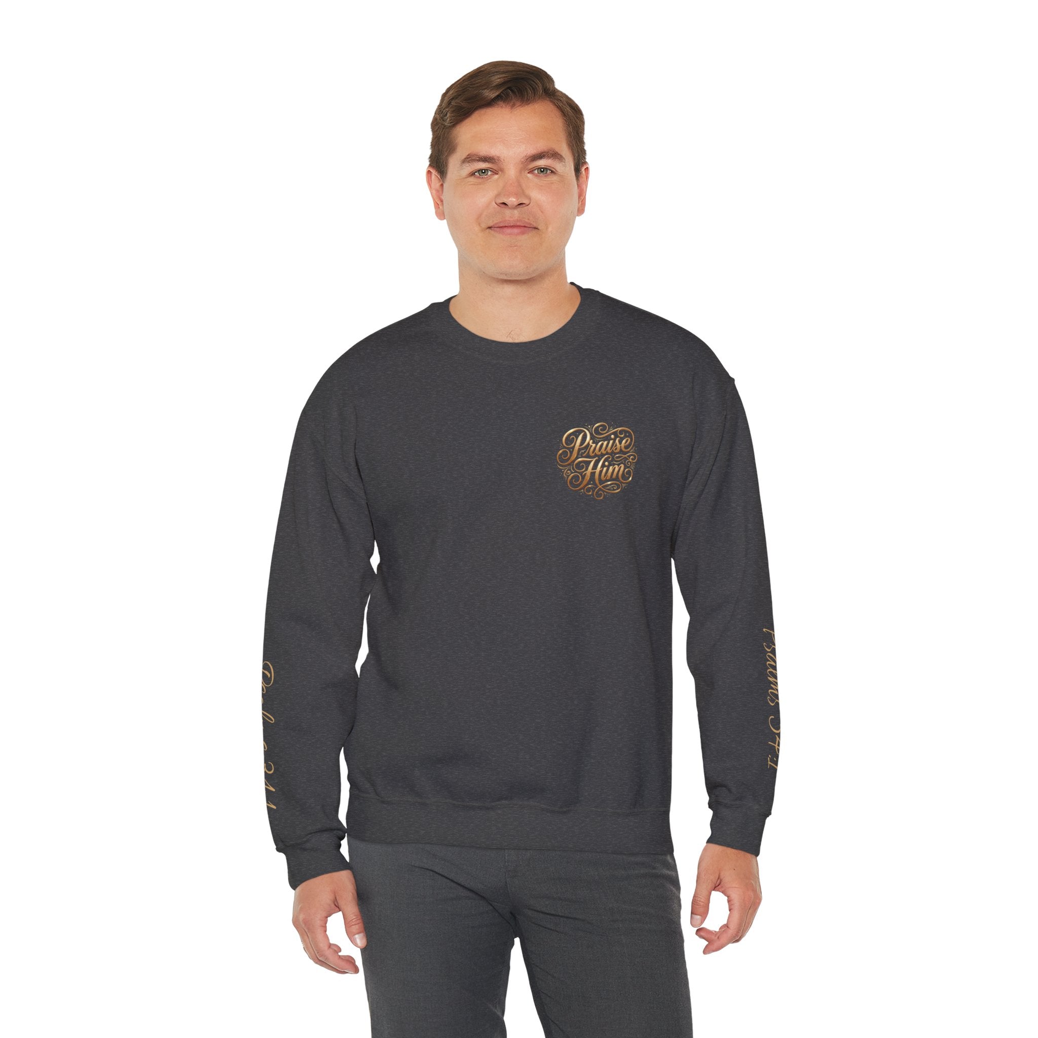 Praise Psalm 150 Sweatshirt | Christian Faith Crewneck Pullover | Inspirational Worship Apparel