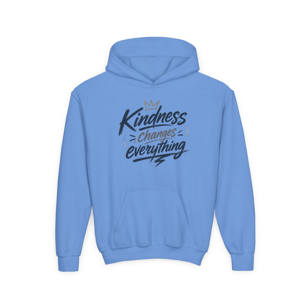 Youth Hoodie – “Kindness Changes Everything” Inspirational Kids Pullover