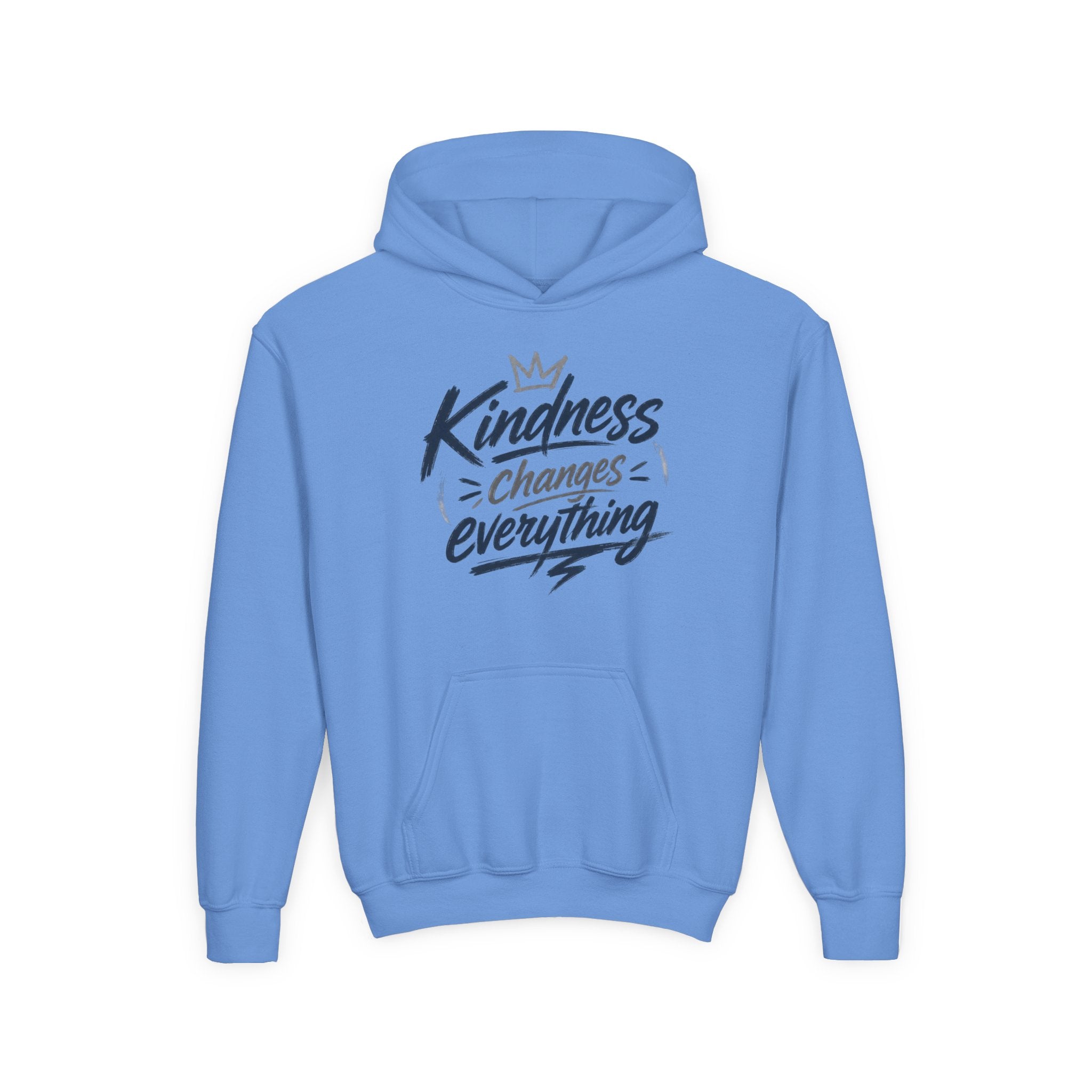 Youth Hoodie – “Kindness Changes Everything” Inspirational Kids Pullover