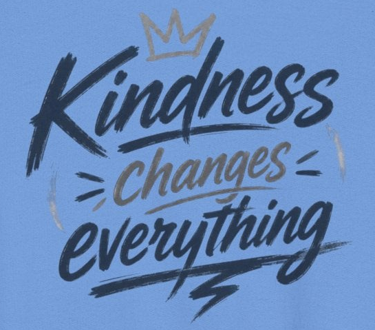 Youth Hoodie – “Kindness Changes Everything” Inspirational Kids Pullover