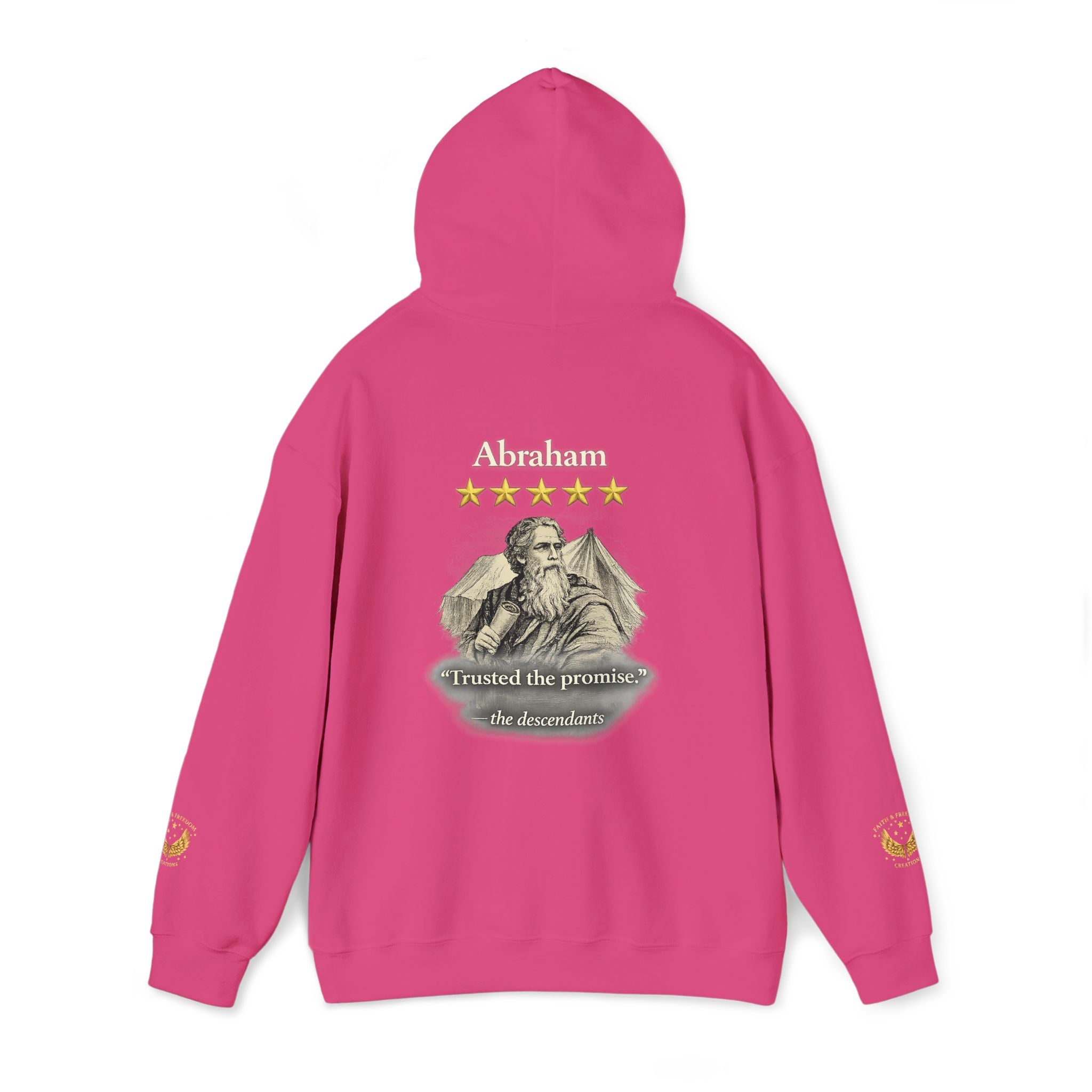 Abraham – Patriarch Hoodie | “I Trusted the Promise” Graphic – Five-Star Faith Series