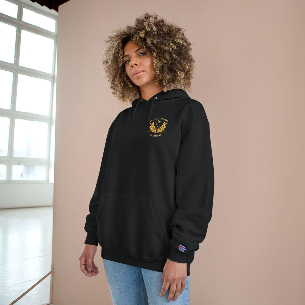 Abraham – Champion Hoodie | “I Trusted the Promise” Vintage Graphic – Five-Star Faith Series