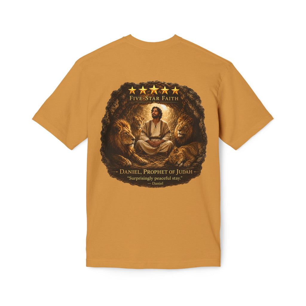 Daniel Review "Stay" Christian T-Shirt — Faith-Based Lion Design