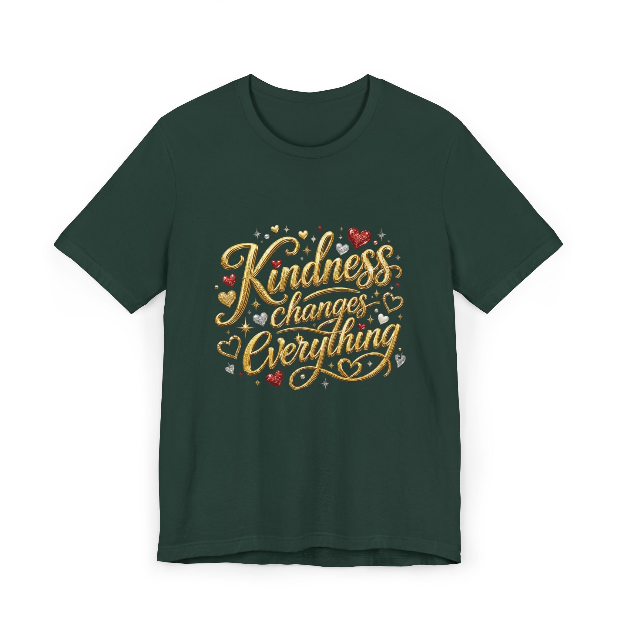 Kindness Changes Everything T-Shirt | Inspirational Script Graphic Tee | Soft Everyday Kindness Shirt
