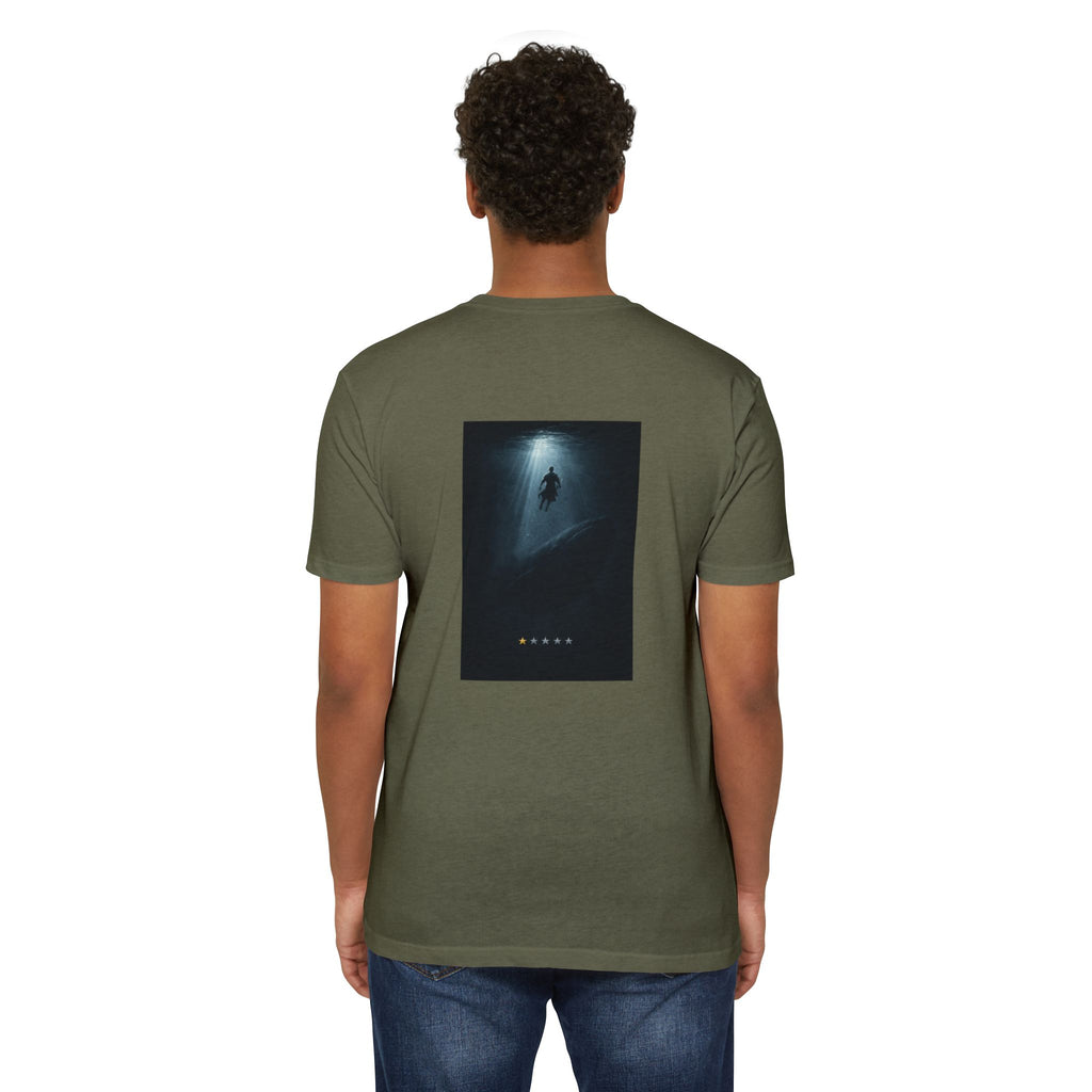Jonah – Back Print T-Shirt | Atmospheric Deep Sea Graphic – Five-Star Faith Series