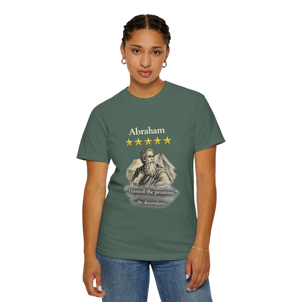 Abraham – Vintage T-Shirt | “I Trusted the Promise” Graphic – Five-Star Faith Series