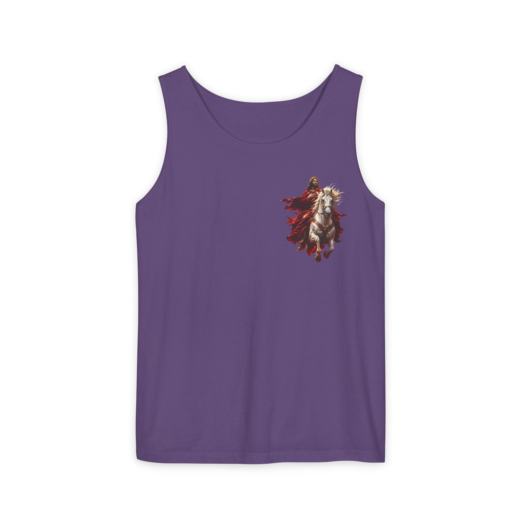 Jesus Second Coming Tank Top | Jesus on White Horse Christian Tank | Inspirational Faith Apparel