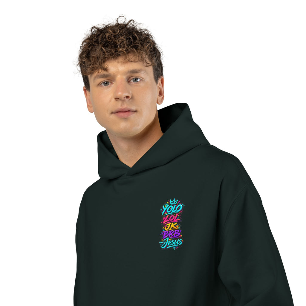 YOLO LOL JK BRB ~Jesus Hoodie | Neon Christian Streetwear Pullover