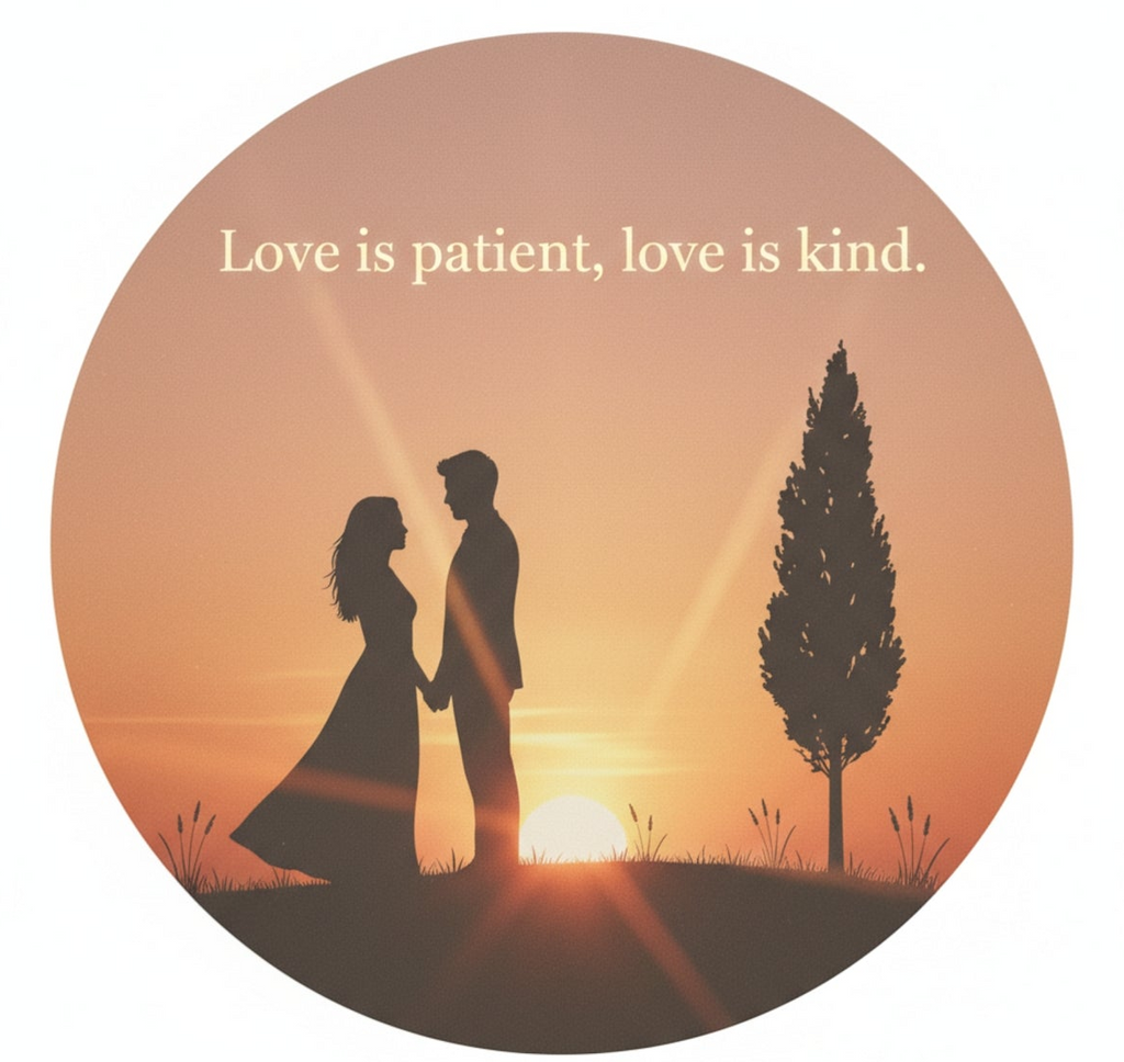 Love Is Patient, Love Is Kind – Jewelry Box | 1 Corinthians 13 Sunset