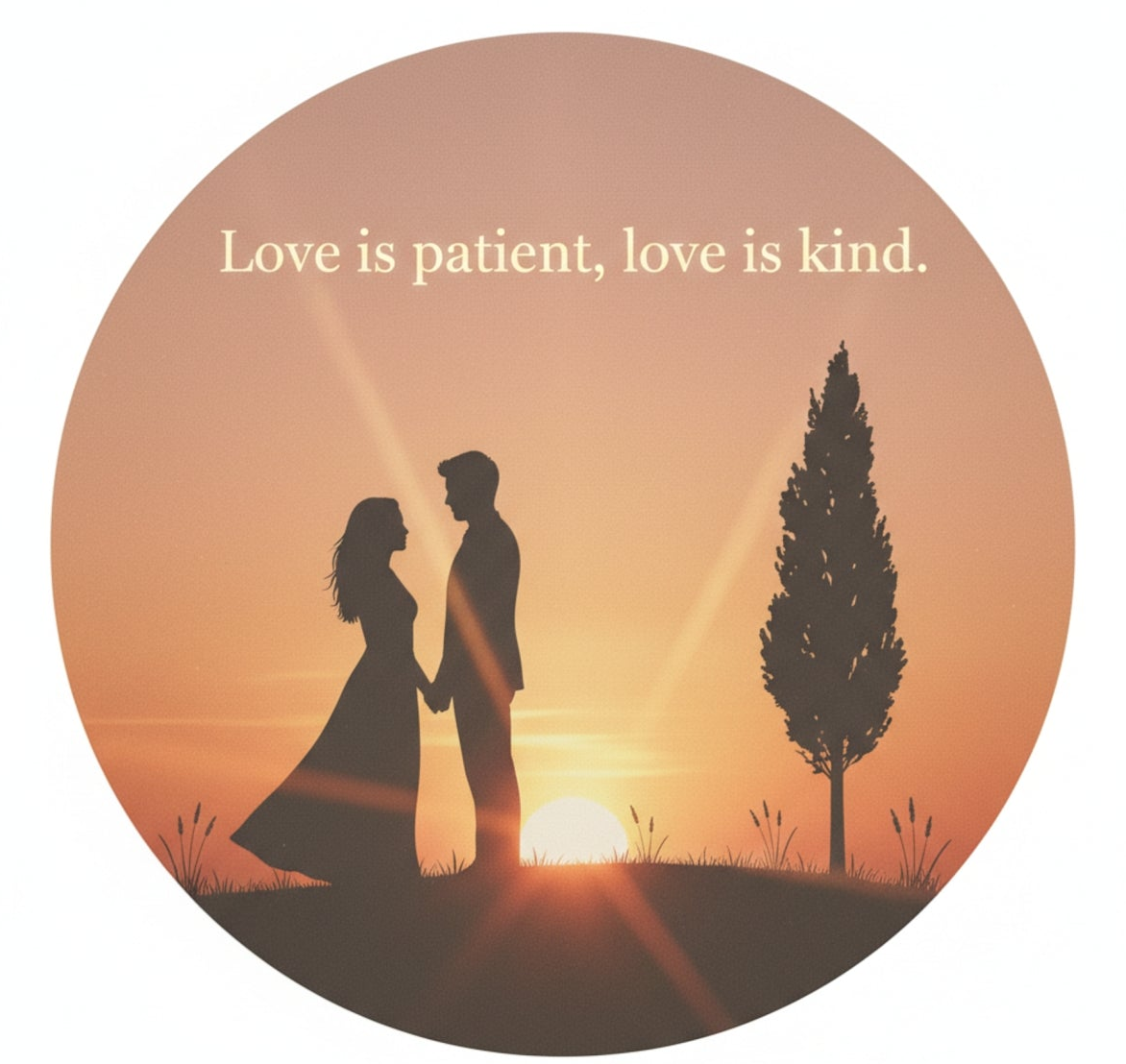 Love Is Patient, Love Is Kind – Jewelry Box | 1 Corinthians 13 Sunset