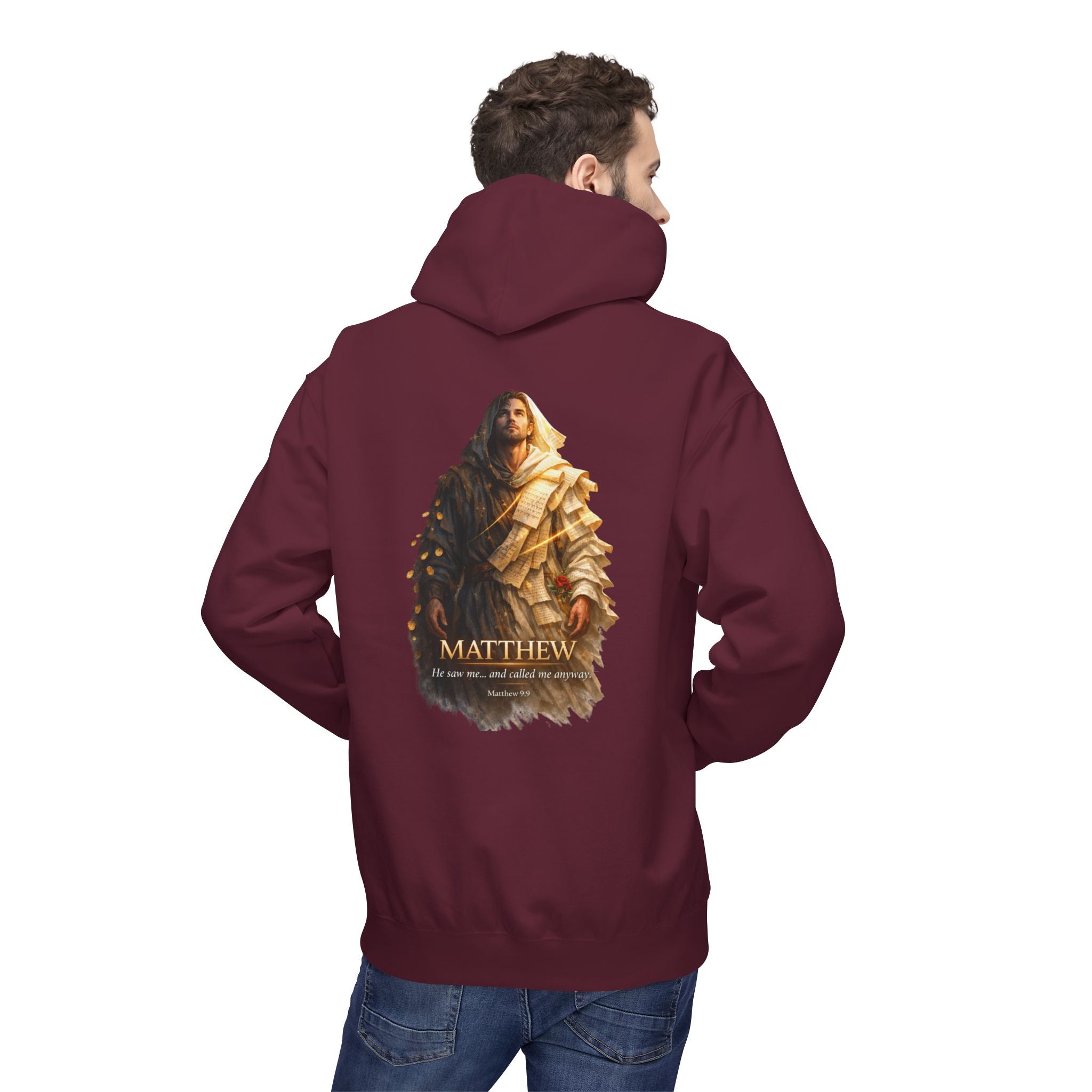 Matthew Gospel Hoodie | Inspirational Christian Faith Hoodie | Scripture Inspired Pullover