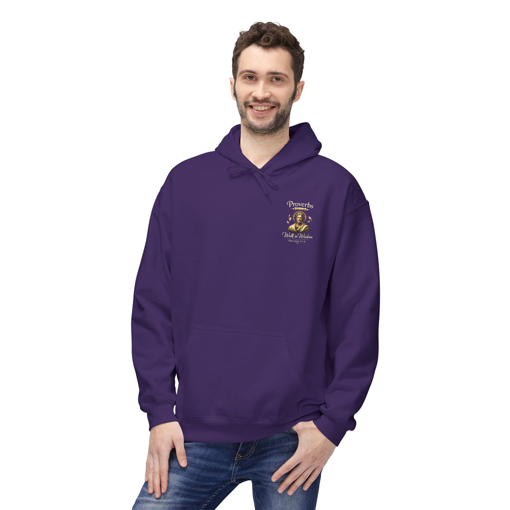Proverbs “Trust in the Lord” Hoodie – Christian Scripture Pullover | Proverbs 3:5 Faith Sweatshirt