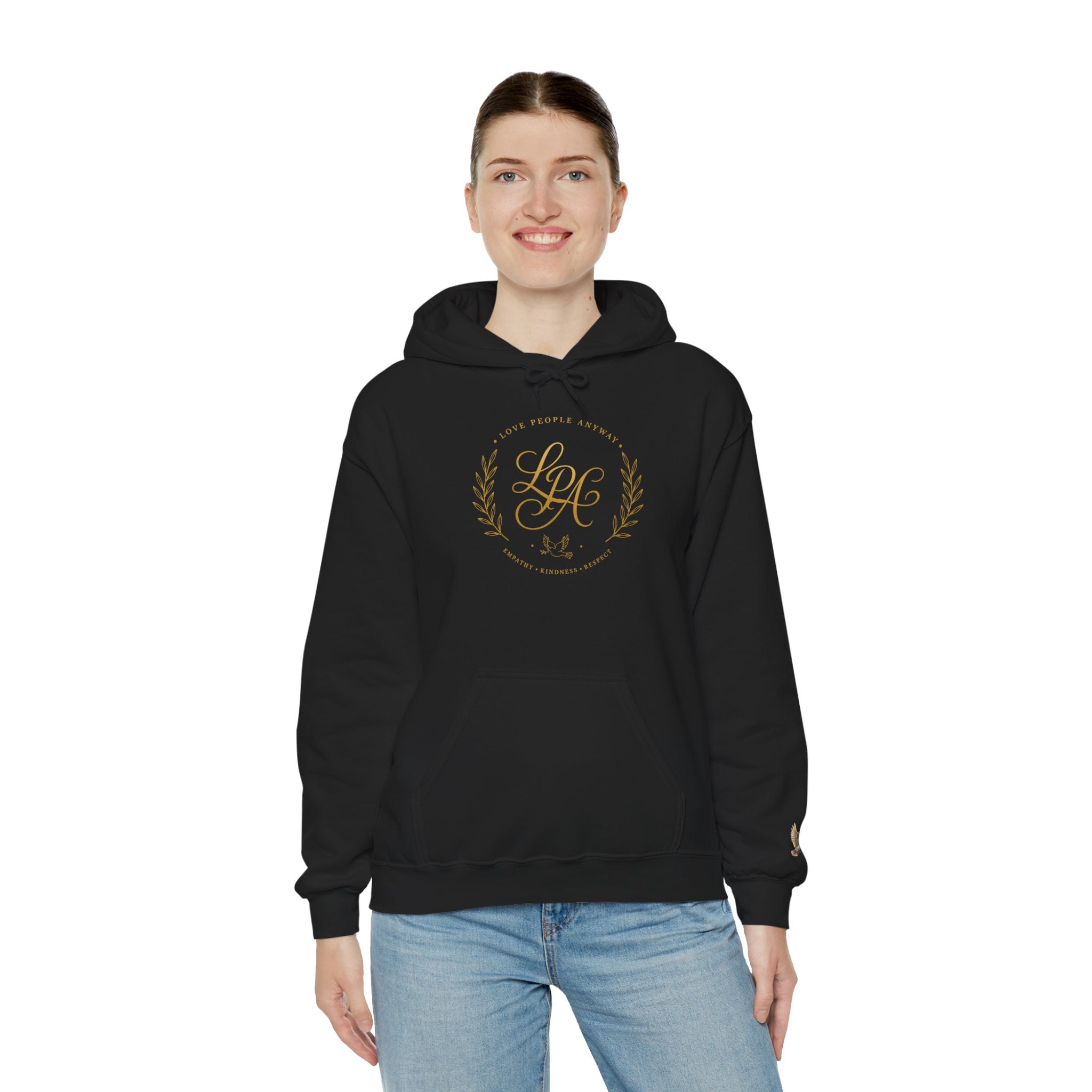Love People Anyway Hoodie | Inspirational Christian Hooded Sweatshirt | Faith Freedom Creations