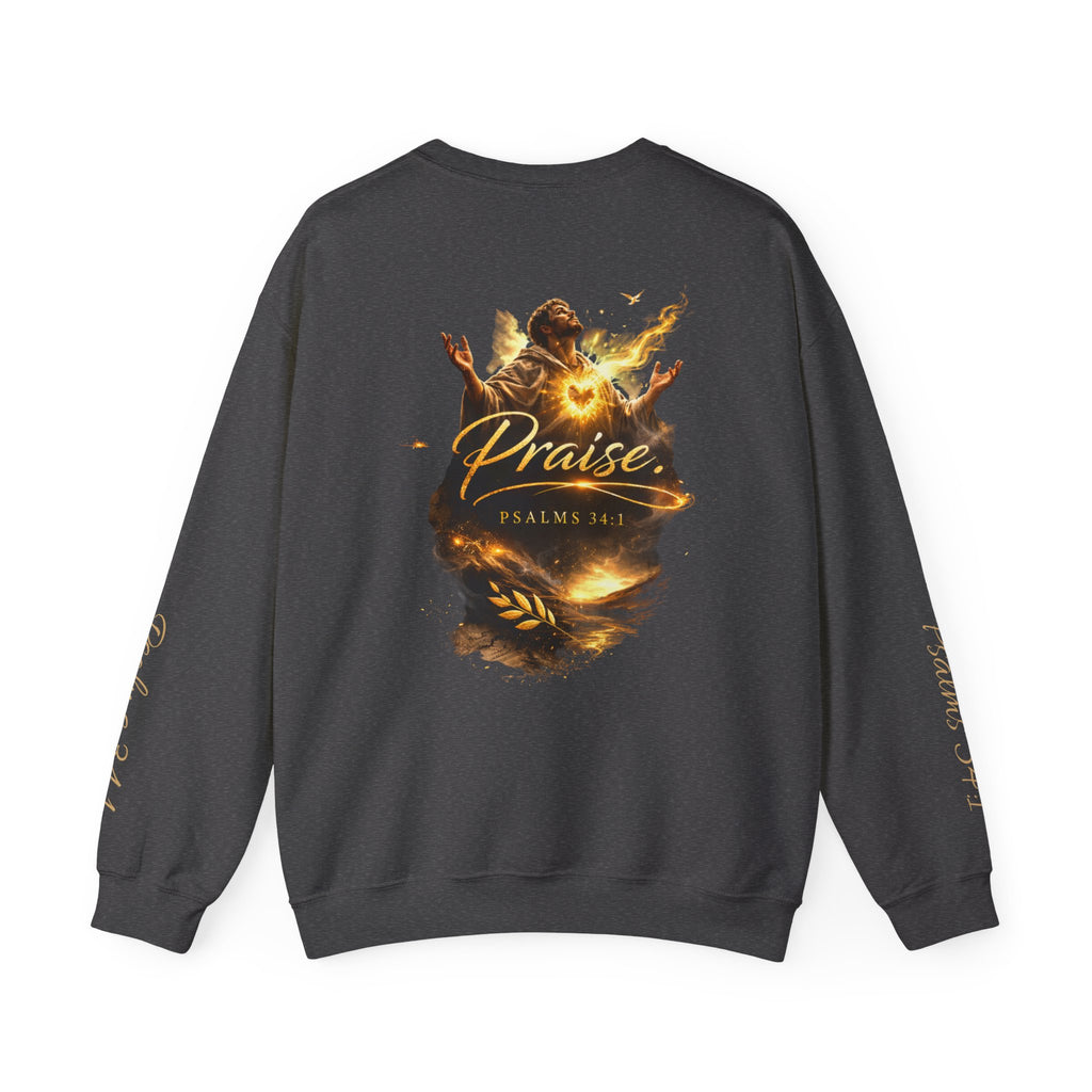 Praise Psalm 150 Sweatshirt | Christian Faith Crewneck Pullover | Inspirational Worship Apparel