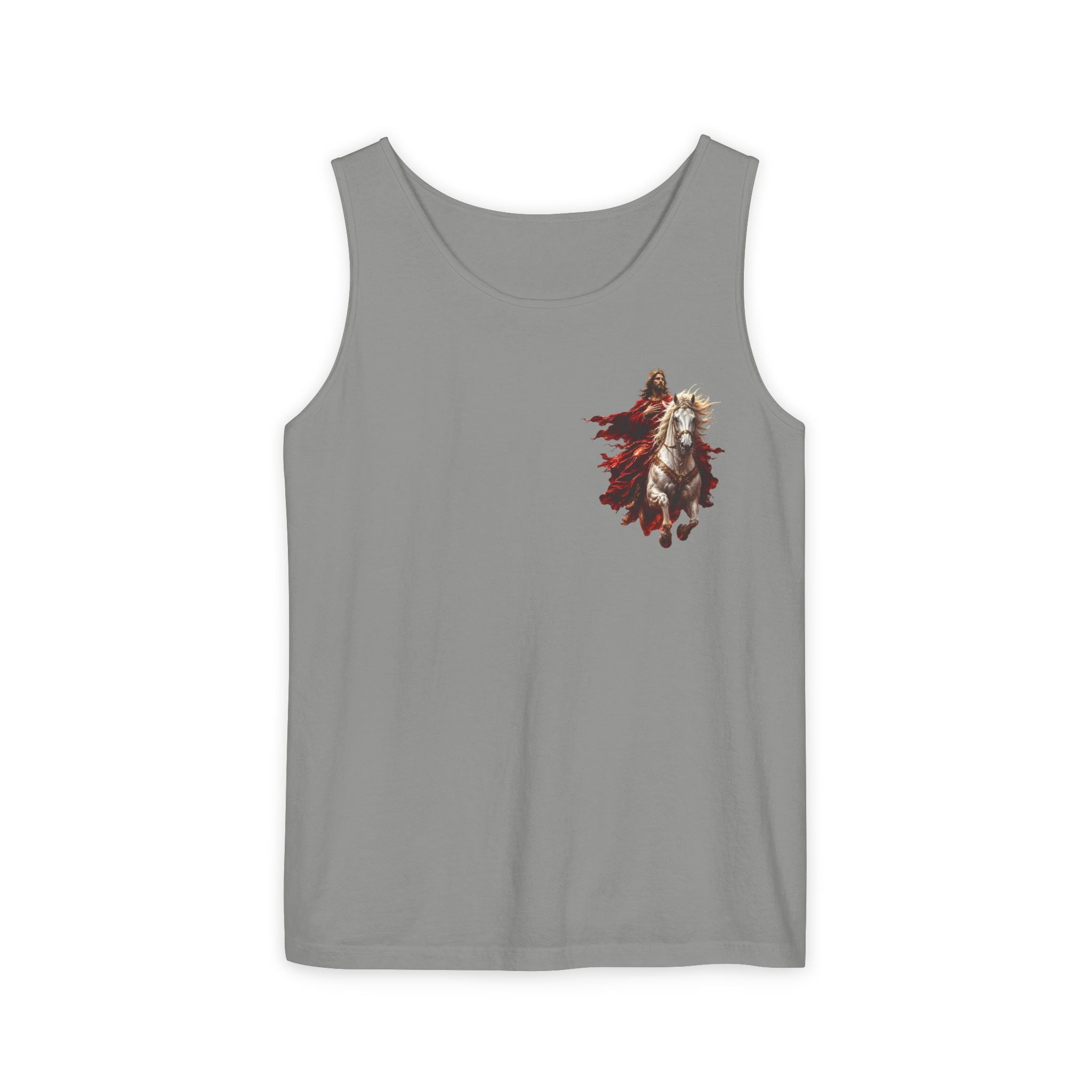 Jesus Second Coming Tank Top | Jesus on White Horse Christian Tank | Inspirational Faith Apparel