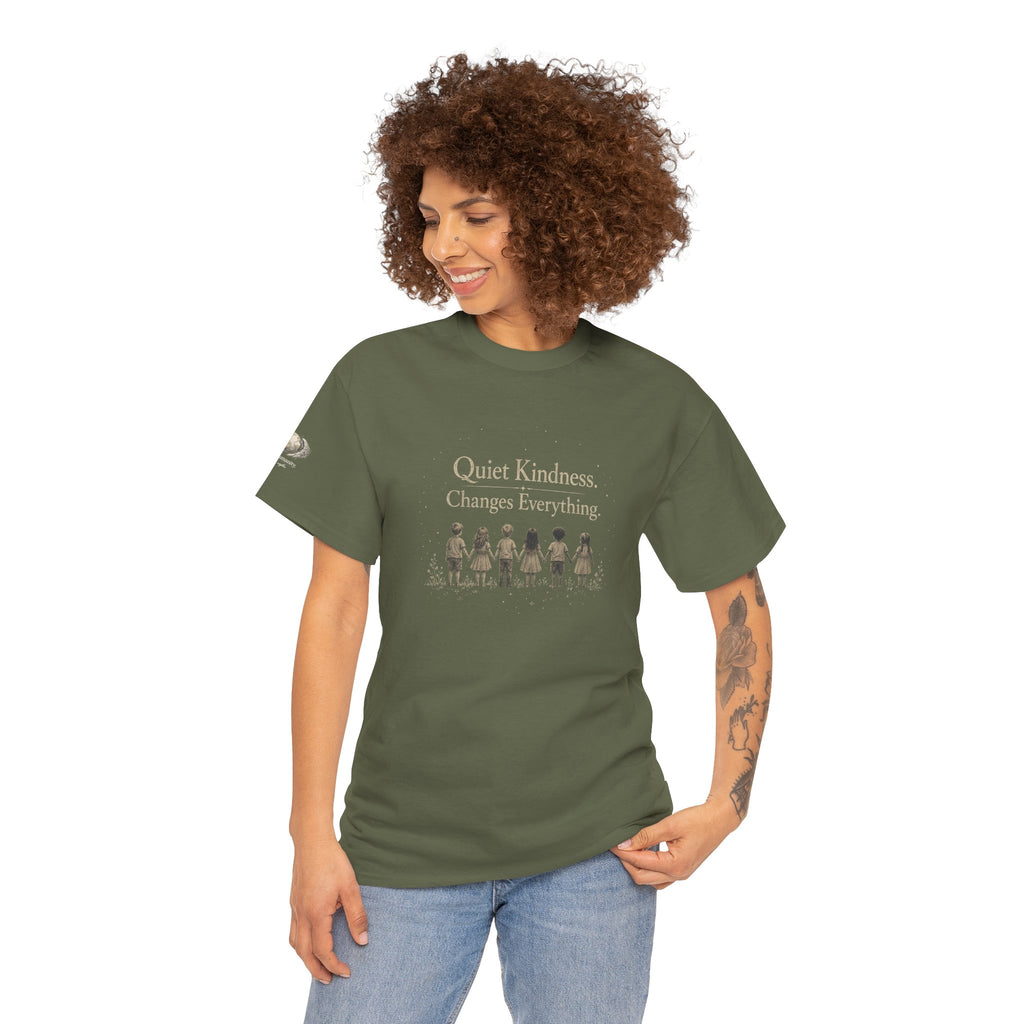 Kindness Graphic Tee – “Quiet Kindness Changes Everything” Inspirational T-Shirt