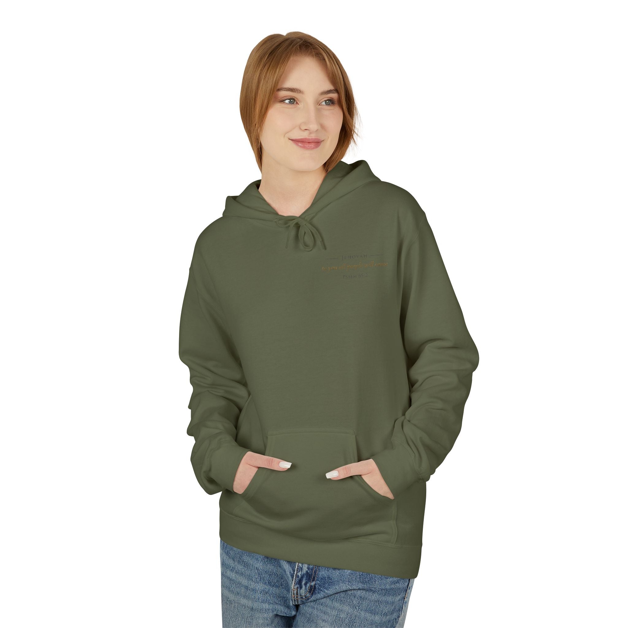 Prayer Hoodie – “O Hearer of Prayer” Psalm 65:2 Christian Pullover | Faith & Freedom Creations
