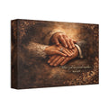 Wedding Hands Canvas Wall Art – "What God Has Joined Together" Mark 10:9