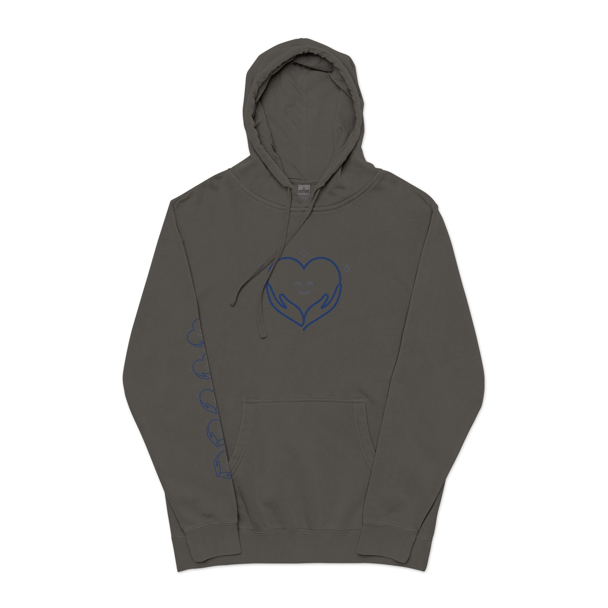 Kindness Changes Everything Hoodie – Heart Graphic Pigment-Dyed Sweatshirt