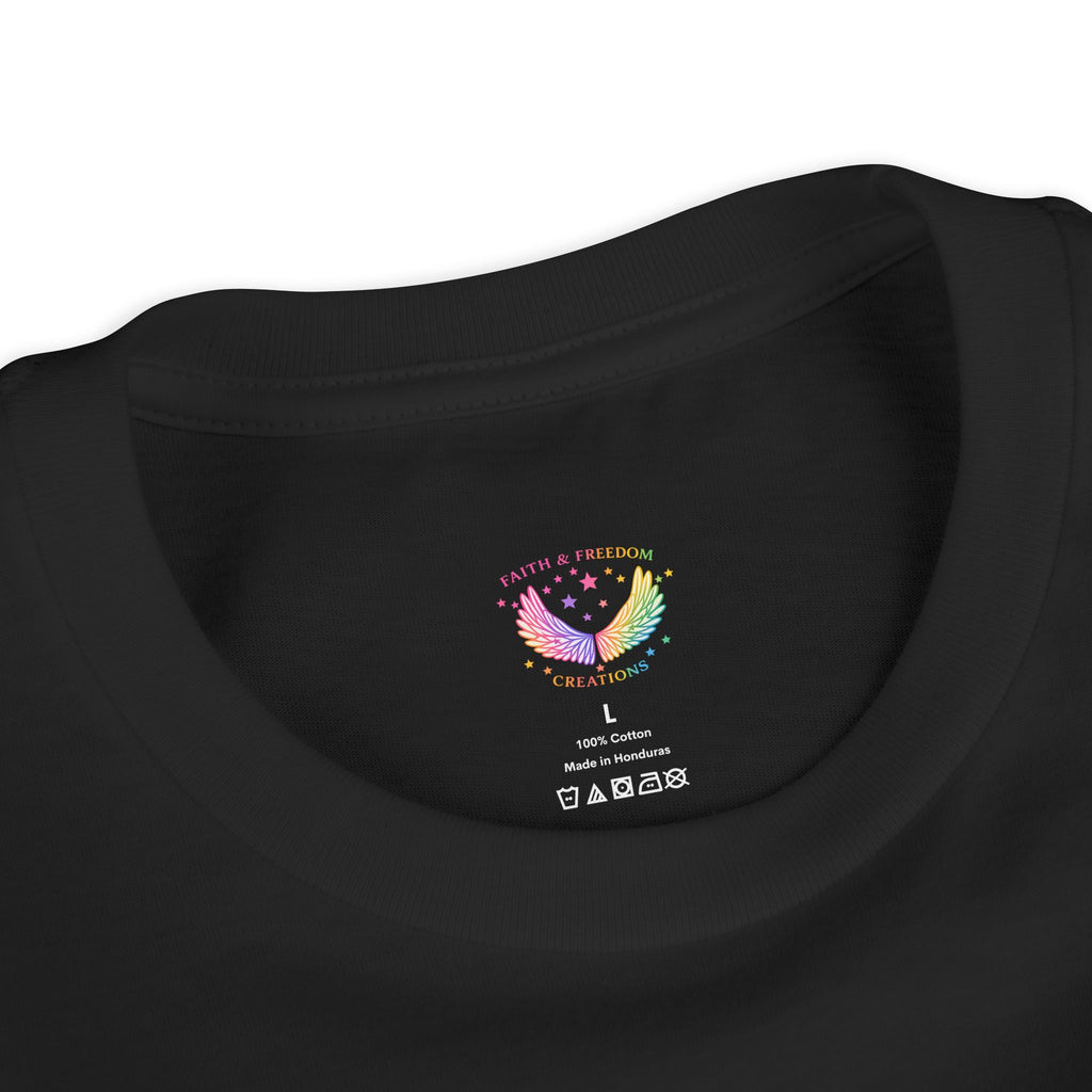 Youth Jesus Floral Script T-Shirt – Butterfly Christian Kids Tee | Faith Youth Shirt